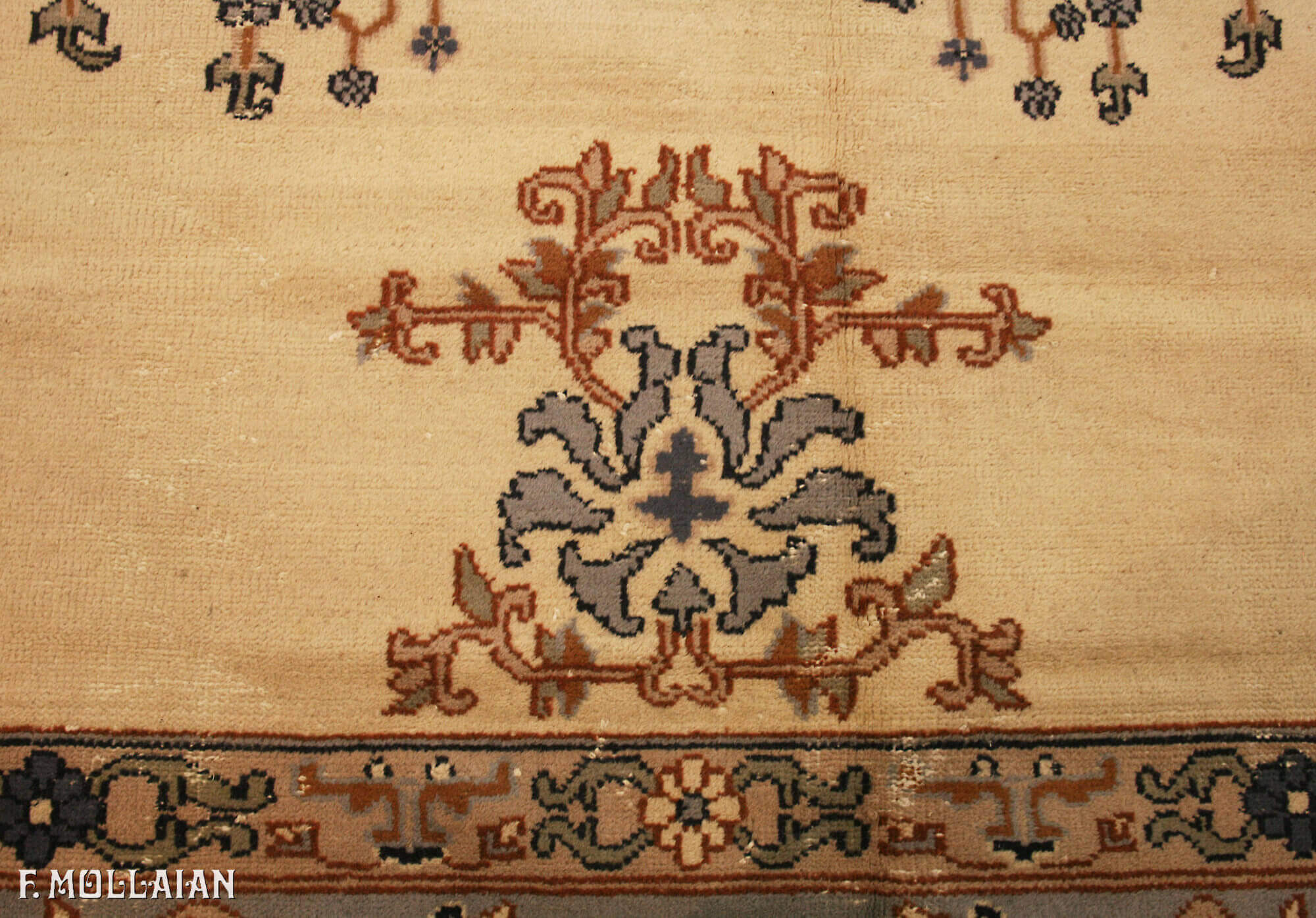 Antique Turkish Izmir Carpet n°:40995833